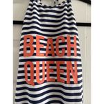 Beach‎ Queen Small Striped One Piece Swimsuit Vacation Cruise Beach Halter Tie Photo 1