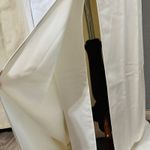 Halston Heritage $495  Cream Satin Draped High Slit Maxi Dress Sz 10 Wedding Prom Photo 5