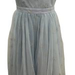 Ivy City Co. Jayne Snowflake Dress Tulle Glitter Cinderella Blue Silver Small Photo 5