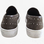 Coach Cameron Studded Suede Slip-On Platform Sneakers Fatigue Brown 5M EU 35 Photo 3