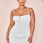 House Of CB  allie white floral shirred mini dress Photo 1