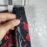 Y2K Butterfly Midi Skirt Womens Medium Tease Zen Asian Inspired Red Black Goth Photo 4