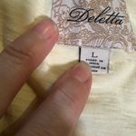 Deletta Anthropologie  Cream lagenlook Floral Patterned sleeveless‎ Top L Photo 2