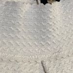 Hot Gal  Heavy Womens Cream Ivory Mini Skirt M Medium Waist 28” 30” Scalloped Photo 2