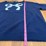 Torrid  Navy Vegan Cashmere Boat Neck Pullover Bow Sweater Women’s New size 1 Photo 3