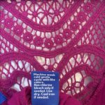 Apt. 9  Magenta Cardigan with Lace Accents Photo 7