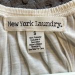 New York Laundry  Bohemian Ivory Blouse Flowy Flounce Size Small EUC #4856 Photo 3