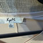 KyeMi  women’s cream colored Lightweight Midi cardigan size large w/pockets Photo 3