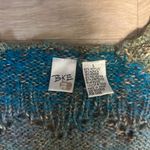 BKE Sheer Knit Striped Sweater Blue Green Tan Y2K Size L Photo 5