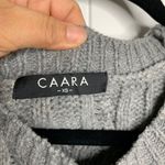 CAARA Gray Cable Knit‎ Sweater Dress Oversized Chunky Long Winter Cozy XS Photo 1