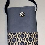 Spartina 449  BLUE CREME DESIGN CANVAS BOTTLE CARRIER WITH NYLON LINING INTERIOR Photo 0