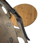 Taos Natural Pewter Leather Sandals Embellished Strappy Comfort Womens EUR 40 9 Gray Photo 6