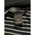 White House | Black Market Black White Cream Stripe Women's Cardigan Size Small Photo 2