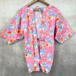 Design House Artist Smock Apron Floral Bright Painter Tunic Artsy USA Made Pink Size undefined Photo 2