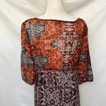 Earthbound Trading Boho Maxi Dress Sz L Festival Patchwork Indie Hippie Sheer Purple Size L Photo 8