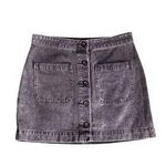 Free People FP We The Free Black Denim Mini Skirt Photo 0