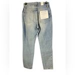 Good American  Blue Straight Leg Jeans Distressed Design Photo 1