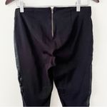 J.Crew  Size 4 Black Tuxedo 04322 Leather Pixie Legging Dress Pants Skinny Leg Photo 8