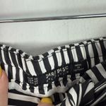 ZARA  Collection Striped Pull On Cropped Tie Waist Poplin Pants Size XS EUC Photo 5