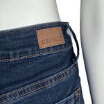 Judy Blue  High Rise Flare Medium Dark Wash Jeans Tummy Control Raw Hem Sz 7 28 Photo 12