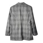 Steve Madden  Nika Plaid Blazer Gray White‎ Double Breast Jacket Women Size Large Photo 5