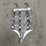 Windsor “Stay Sassy” Snake Print Bodysuit in Black and White size Small Photo 8