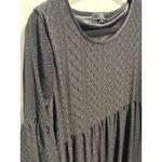 Vibe Black Lace Flutter Sleeve Dress 1X Babydoll Textured Whimsigoth Women’s Photo 2