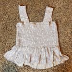 LC Lauren Conrad Lauren Conrad Smocked Tank Top Ruffle Hem Floral Print Sleeveless Medium Photo 4