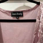 Inner Beauty Pink Velvet Wrap Top | Size Medium Photo 3