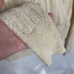 ASTR  The Label Faux Wrap Pointelle Ribbed Open Knit Sweater V-Neck Cream XL Photo 4