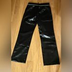 ZARA Bloggers Fave Black Faux Leather Pants Zipper Detail/Detachable Waist-Small Photo 12
