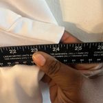 Lane Bryant Lane Bryant Plus Size 22 White Bomber Zip Pockets Stretch Motorcycle Jacket Photo 5