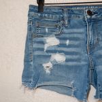 American Eagle AE Distressed Super Stretch Super Low Shortie Shorts Photo 1