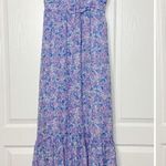 For Love & Lemons NWT Mindy Floral Maxi Dress Size Small Purple Photo 5