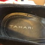 Tahari  Size 8.5 Eva heels with beaded embellishments on strap. Shoes. Pumps. Black suede. Photo 8