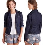 Anthropologie Anthropolige Pilcro Denim Two Button Blazer Jacket Size Medium NWT New Photo 1
