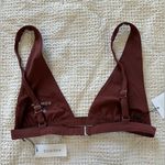 NWT Anemos Décolleté Bikini Top Size Medium Brown Photo 3