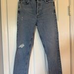 AGOLDE  Slim Straight Light Wash Jeans Size 26 Button Fly Photo 1
