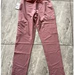 FIGS Scrub Pants Womens XS Tall Maternity Pink Yola Skinny Yoga Waistband Cargo Photo 0