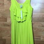 Pinky Brand Medium Sleeveless Ruffle Front Mini Dress or Swimsuit Coverup Photo 0