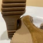 Coach  KATARA ANCLE RARE CAMEL SUEDE Brown Faux Fur Wedge Boots Photo 8