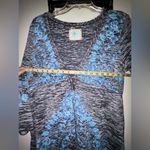 Free People Vintage Graphic Boho Top Blue and Gray Photo 7