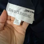 David's Bridal  Cocktail Bridesmaid Dress in Navy Size 14 Photo 5