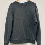 Patagonia  women’s Gray Quilted organic cotton Sweater Size medium Photo 0