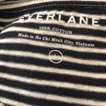 Everlane Striped Navy White Racerback Nidi Tank Dress Sz L 100% Cotton Nautical Photo 6