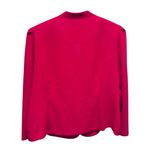 Leslie Fay  Vintage Women Red Blazer Suit Jacket Black Trim Petite Size 22 Photo 7