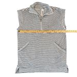 Anna & Ava  Black and White Striped Terry Cloth Top/‎ Cover up Photo 2