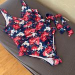 Yolipuli Women's Bowknot One Piece Swimsuit V Neck Backless Beach Swimwear Low-U-Back Photo 6