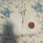 Santa Cruz  Graphic Cropped Zip Up Hoodie  Photo 2