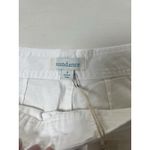 Sundance  Womans 6 White Cuffed Bermuda Cotton Button fly Boho Coastal Shorts Nwt Photo 1